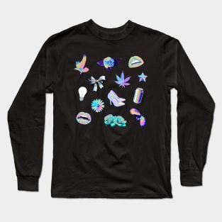 Holographic Assortment Long Sleeve T-Shirt